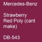 Preview: Mercedes-Benz, Strawberry Red Poly (cant make), DB-543.